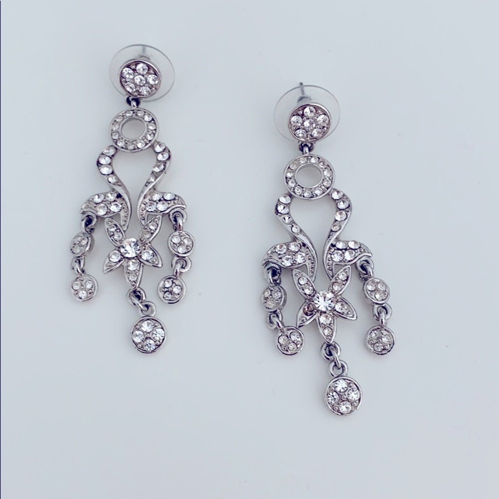 Evening Chandelier Floral Earrings